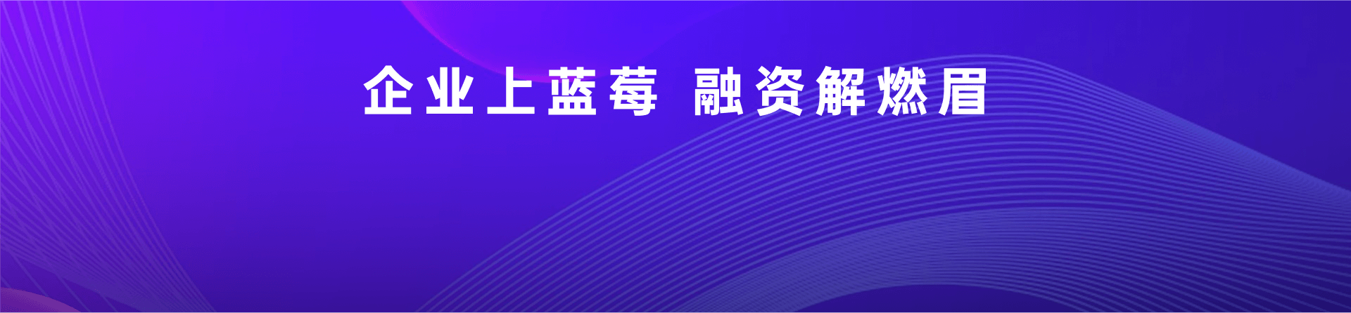 企业上蓝莓，融资解燃眉